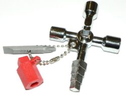 Klíč k rozvaděči kombi křížový - Univerzální klíč k rozvodným skříním
