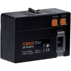 NAREX 65404613 Akumulátor 7,4V 8,8Ah Li-ion AP 74-8,8 Li-ion - Akumultor pro reflektor FL LED 50 ACU, Power banka s USB vstupem.