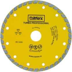 NAREX 65405144 Kotouč řezný diamantový 150mm TURBO PROFESSIONAL - Diamantový dělicí kotouč 150mm pro stavební materiály turbo professional. NAREX