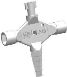LK1.5 LIDOKOV 01.373 Klíč k rozvaděči kombi kříž - Víceúčelový klíč LK1.5